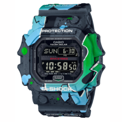 Casio G-Shock Street Spirit Series GX-56SS-1 Graffiti Multicolored Green Resin Band Men Sports Watch